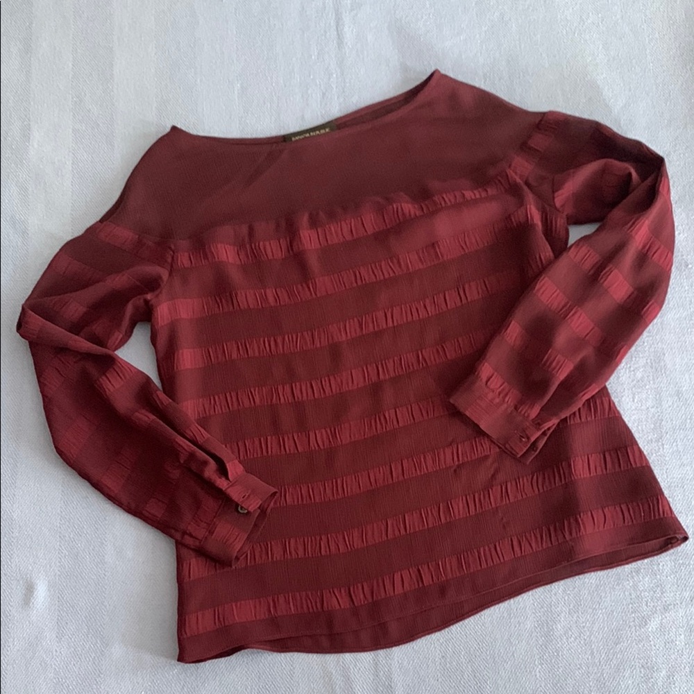 Banana Republic Burgundy Blouse